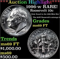 ***Auction Highlight*** 1996-w Roosevelt Dime RARE