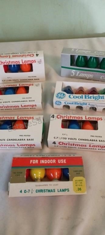 Vintage C7 Christmas Lamp Bulbs