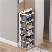 5-Tier(6 Pairs) Free Standing Shoe Rack for Closet