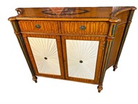 MAITLAND SMITH SATIN WOOD PAINT DECORATED CREDENZA