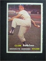 1957 TOPPS #53 CLEM LABINE BROOKLYN DODGERS