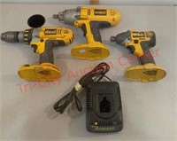 Dewalt tool lot cordless impact drivers and