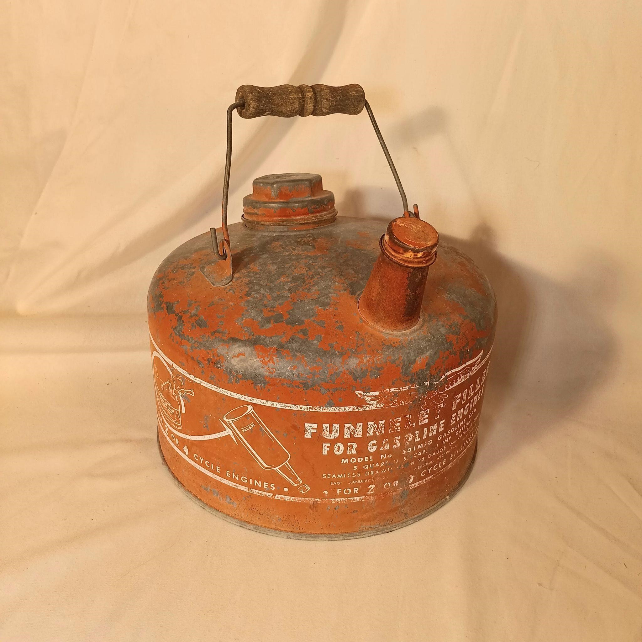 Antique Eagle Gas Can