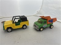 Tootsietoy Jeep & Dump Truck