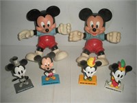 Disney Bobble Heads and Plastic Mickey's