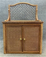 Wicker Server with Backsplash