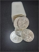 ROLL OF (20) 2014 SILVER EAGLE COINS - UNC