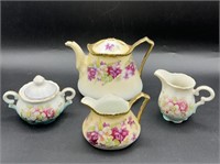 Antique Prussia Teapot & Creamer w/ More