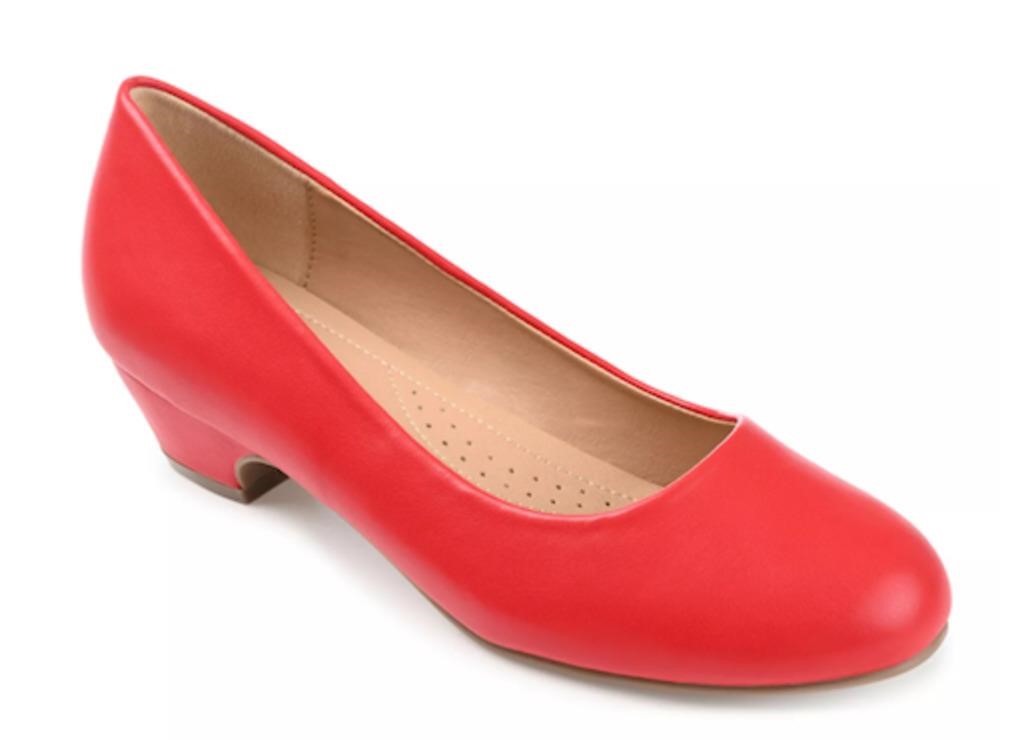 Journee Collection Womens Red Saar Shoes SZ 9