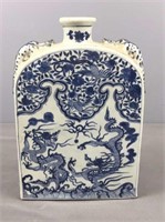 Large Rectangular Porcelain Oriental Vase