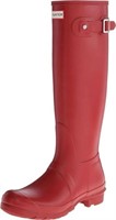 Hunter Women's 8 Tall Rain Boot, Red 8