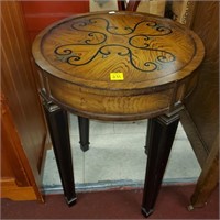Modern Round Wood End Table