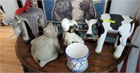 CAT, COW, AND MOOSE DECOR