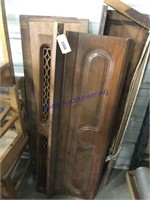 ASSORTED WOOD PIECES, TABLE LEAVES
