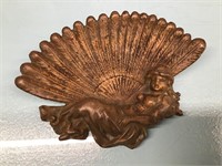 Vtg. brass change dish