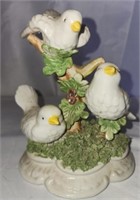 Porcelain birds figurine made in Italy