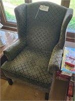 Pair Wing Back Chairs