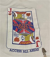 1987 Grateful Dead vintage t-shirt +backstage pass