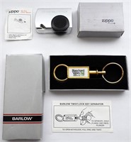 (2) KEYCHAIN/LETTER OPENER LOT - ZIPPO