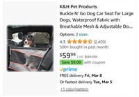 K&H Pet Products Buckle N' Go Dog Car Seat