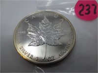 1988 Canadian $5 Maple Leaf silver coin