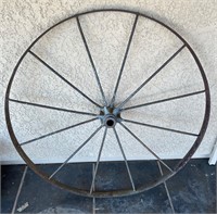 42” Antique Wagon Wheel, Has Damage