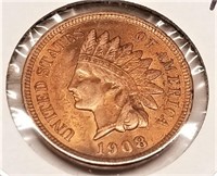 1908 Cent AU-Cleaned