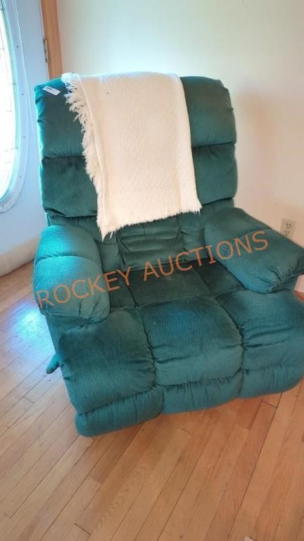 Teal Rocking recliner