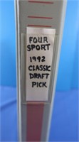 Album w/1992 Classic 4 Sport Draft Pick et (not