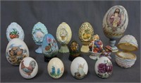 14pc Hand Painted and Decorated Egg Collection