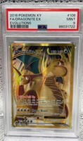 2016 Pokemon XY FA/Dragonite EX Evolutions PSA 9