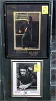2-PIECE PICTURES: HANK WILLIAMS, JR. (SIGNED), AND