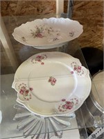 Hand Painted Austria Bowl and Serving Plate