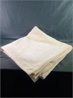 West Point Vellux Queen Sized Plush Beige Blanket