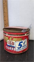 1# IGA Coffee Can w/Lid