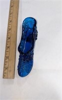 Blue Glass Shoe