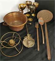 Misc. Copper Lot - Fire Cooking Dishes + (10pcs)