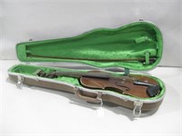 Vtg Violin Bow & Case See Info