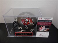 DERRICK BROOKS SIGNED AUTO BUCCANEERS MINI HELMET