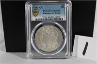 1891 Carson City Morgan Silver Dollar Graded