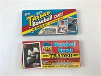 Topps 1991 1992 Traded Baseball Cards Sets