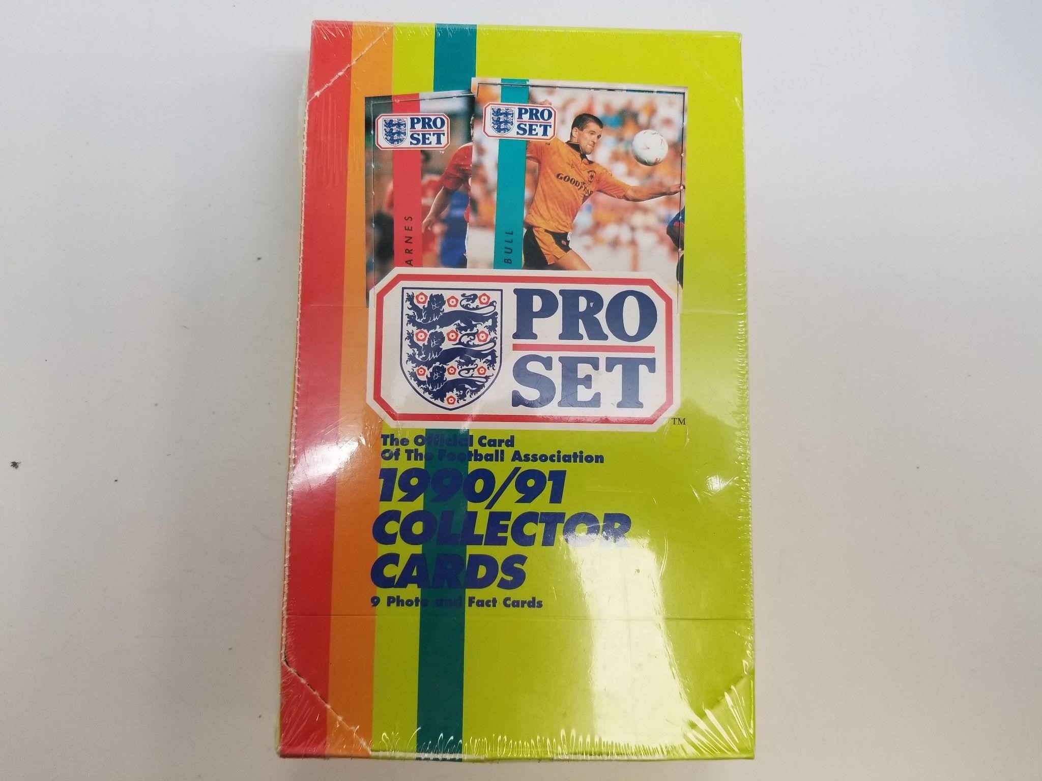 Pro Set 1990/91 Football (Soccer) Cards, Unopened
