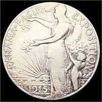 1915-S Panama-Pacific Half Dollar NEARLY
