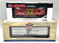 Lionel 1991 Caboose & Circus Train Stock Car.