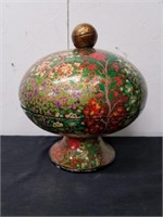 vintage 12 x 13'' decorative bowl with lid