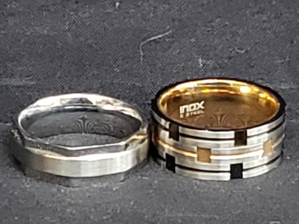 Inox stainless steel mens rings