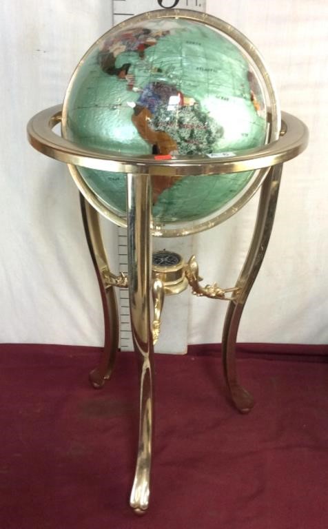 Semi-Precious Stone Globe