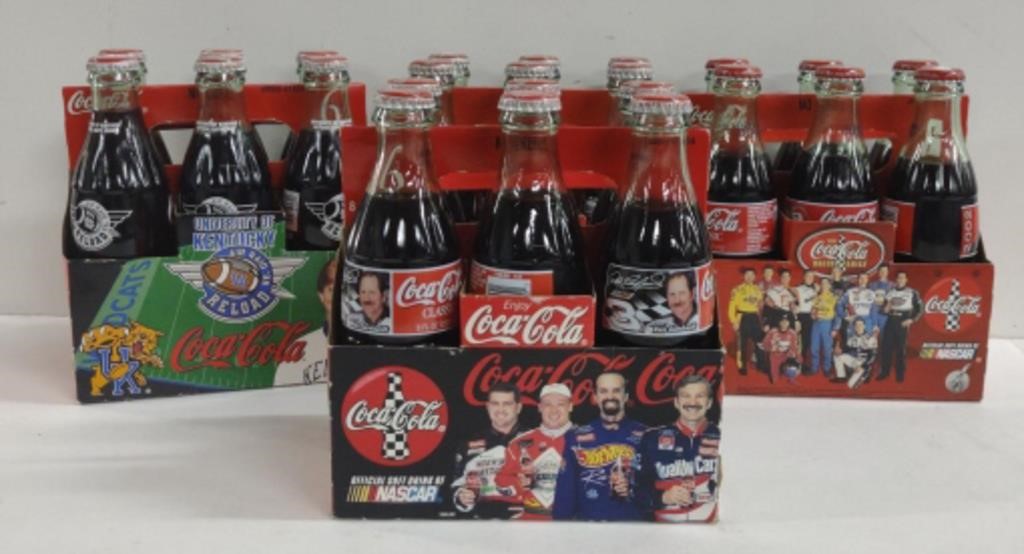 (I) Nascar and College Football 6 Pack Coca-Cola