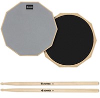 DONNER DRUM PRACTICE PAD 8 INCHES, SILENT