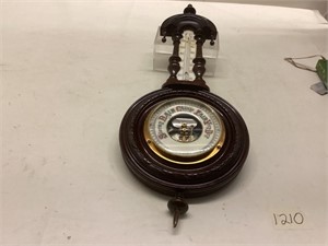 Antique barometer and Thermometer